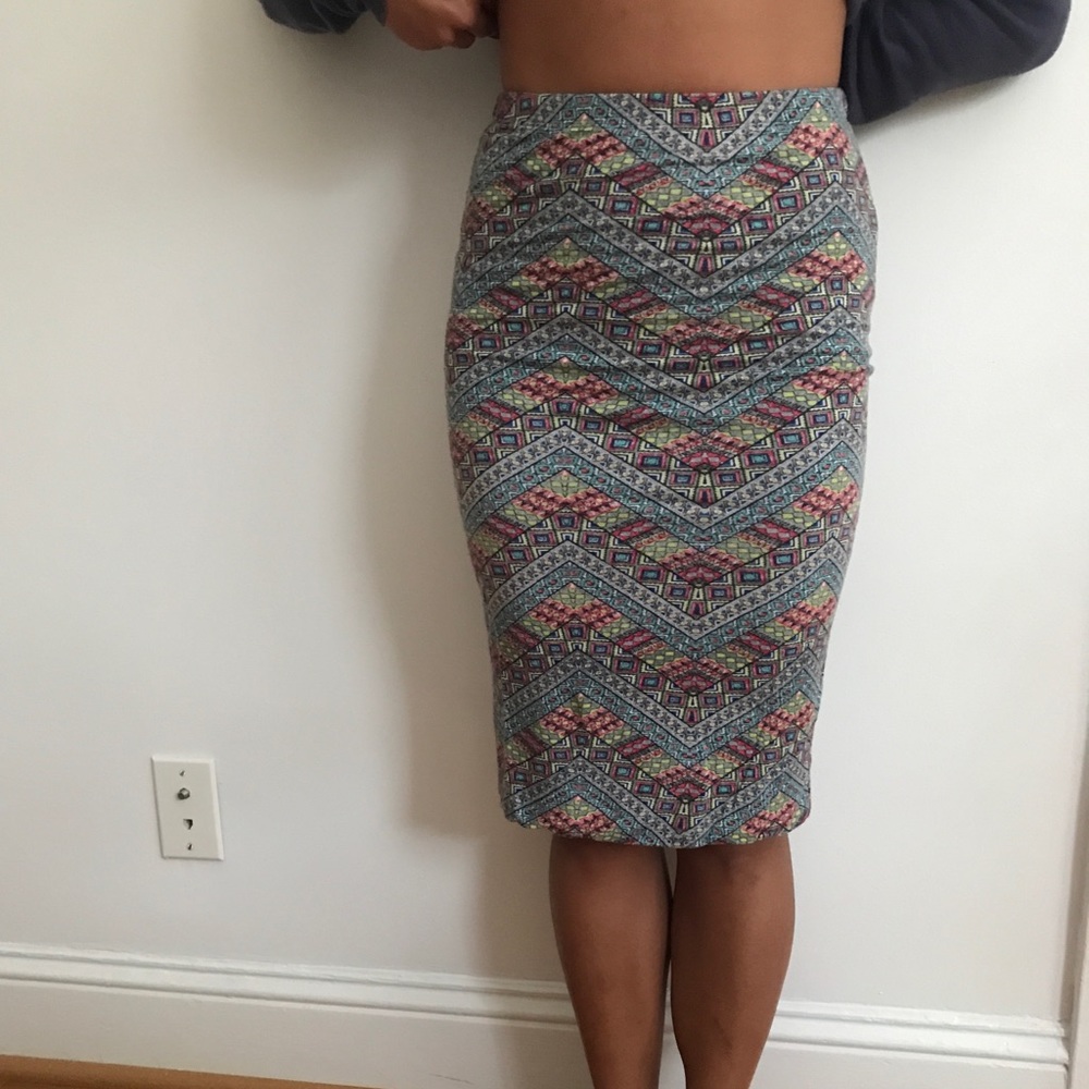 SOPRANO | Abstract bodycon pencil skirt